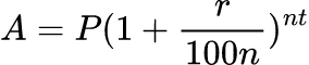 數學公式: 存款利息計算機