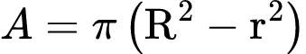 Cross-Sectional Area: Tube (Hollow Cylinder) Calculator