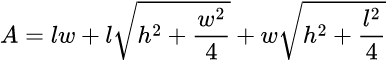 Formula: Pyramid Surface Area Calculator