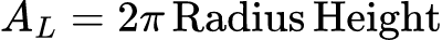 Lateral Surface Area: 直円柱の体積・表面積の計算