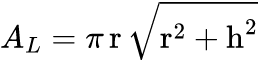 Lateral Surface Area: Calculateur de volume et de surface d'un cône de révolution