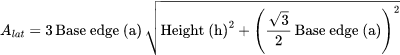 Lateral Surface Area: 六棱锥计算器