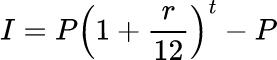 数学公式: 储蓄利息计算器
