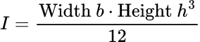 Moment of Inertia I: 矩形はりの断面係数 計算機