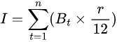 公式: クレジットカード利息計算機