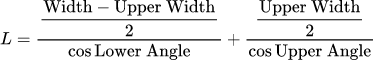 Total Rafter Length (per side): 復折式屋頂計算器