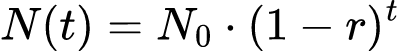 数学公式: Exponential Decay Calculator