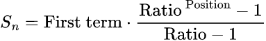 Sum of First n Terms (r ≠ 1): गुणोत्तर श्रेणी nवाँ पद कैलकुलेटर