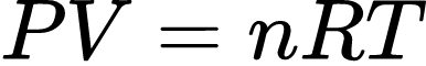 Fórmula: Calculadora de Gases Ideales