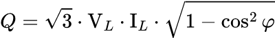 Reactive Power (VAR): Calculadora de potencia trifásica
