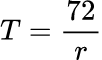 公式: Rule of 72 Calculator