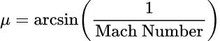 Mach Angle μ: 普朗特-邁耶膨脹計算器