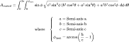 Curved Lateral Surface Area: Объём и площадь поверхности усечённого (частичного) эллипсоида