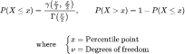 Cumulative Probability (Lower & Upper): Máy tính phân phối Chi bình phương