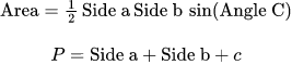 Area and Perimeter: 三角形邊角計算機