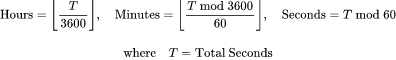 Result as H : M : S: Calculateur d'addition et de soustraction d'heures, minutes et secondes