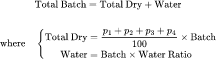 Total Batch Weight: حاسبة دفعات طلاء الفخار (الجلاز)