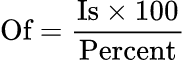 Solve for Of (whole): Máy Tính Tỷ Lệ Phần Trăm Is-Of