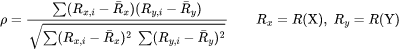 Spearman rho (Pearson on ranks, with ties): 斯皮爾曼等級相關係數計算器
