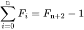 Sum of Fibonacci Terms F(0) to F(n): حاسبة فيبوناتشي