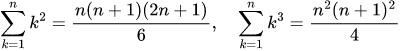 Sum of squares / cubes: Calculadora de la suma de series especiales (Σ)