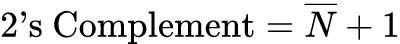 Fórmula: 2's Complement Calculator