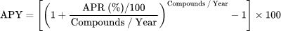 Annual Percentage Yield (APY): 定期存單（CD）計算機
