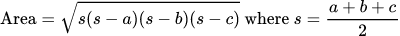 공식: Triangle Calculator