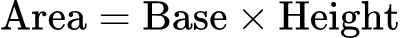數學公式: 平行四邊形面積計算器