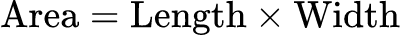 數學公式: 長方形面積計算機