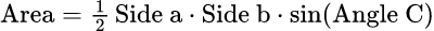 Area: Calculateur de triangle obtus