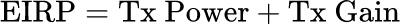 EIRP (dBm): RF 링크 버짓 계산기