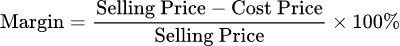 數學公式: 利潤成本計算機