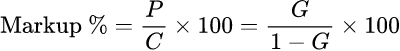 Markup percentage: マークアップ計算ツール