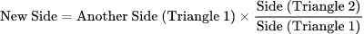 Scaled Side: Calculateur de rapport de similitude des triangles