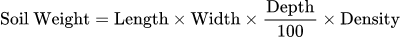 Formula: Soil Calculator