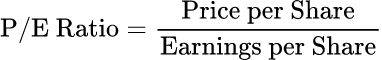 Formula: P/E Ratio Calculator
