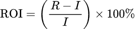 数学公式: ROI计算器