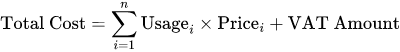 صيغة رياضية: Vietnam Electricity Price Calculator