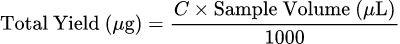 Total DNA Yield: DNA濃度計算ツール