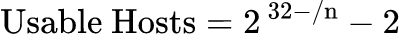 Usable Hosts: 网络地址与广播地址计算器