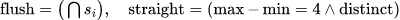 Straight & flush tests: 撲克牌型判斷器