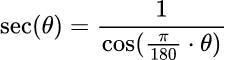 Formula: Secant Calculator