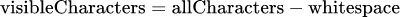 Visible Characters: Compteur de mots et de caractères