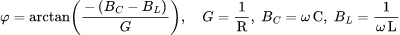 Phase Angle: RCL 병렬 회로 임피던스 계산기