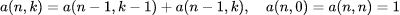Triangle recurrence: Калькулятор треугольника Паскаля