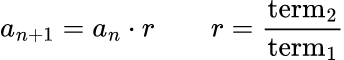 Geometric Sequence (constant ratio): Калькулятор для продолжения числовой последовательности