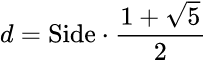Diagonal: Calculadora de pentágono
