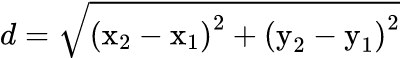 Distance Between Points: حاسبة نقطة المنتصف