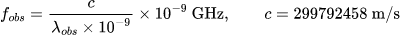Observed Frequency: حاسبة تأثير دوبلر النسبي للضوء